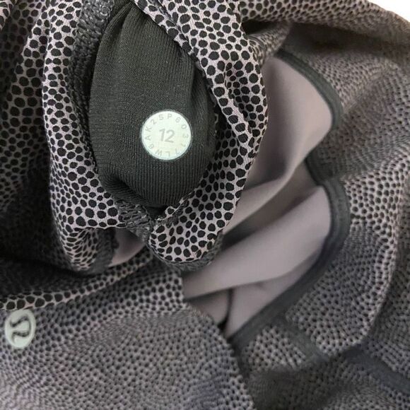 Lululemon Wunder Under Crop Hi-Rise Full-On Luxtreme 21" Lavender Black Dot 12 - Picture 3 of 5